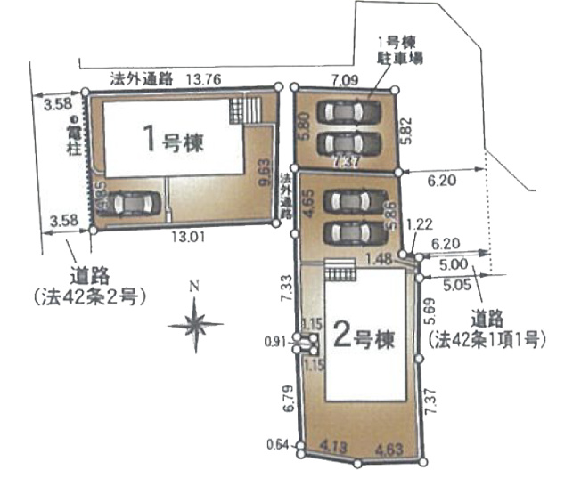 【区画図】 | 常滑市保示町２丁目43『仲介料無料』新築戸建て | 2号棟
