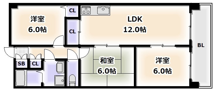 エスポワール参番館の間取り