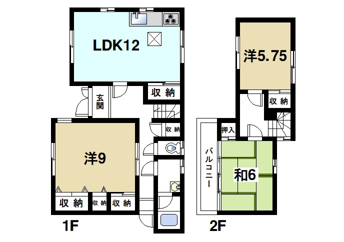 小明町戸建の間取り
