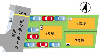 早良区次郎丸４丁目2期　３号棟の区画図