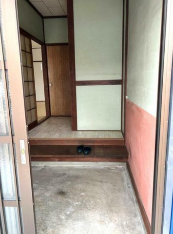 明野三丁目平屋の玄関