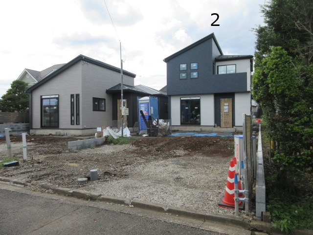 【仲介手数料無料】新築戸建　嵐山町菅谷438-1（全2棟）の前面道路含む現地写真