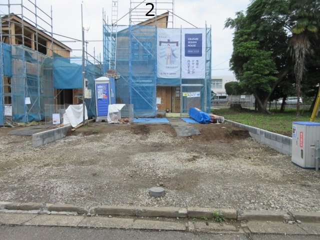 【仲介手数料無料】新築戸建　嵐山町菅谷438-1（全2棟）の前面道路含む現地写真