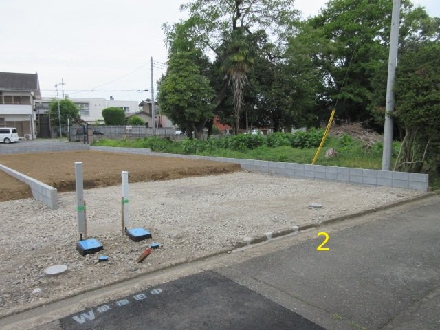 【仲介手数料無料】新築戸建　嵐山町菅谷438-1（全2棟）の前面道路含む現地写真