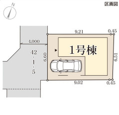 リーブルガーデン寝屋川市仁和寺町4期の区画図