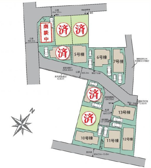 戸建 東村山市秋津町３丁目の区画図
