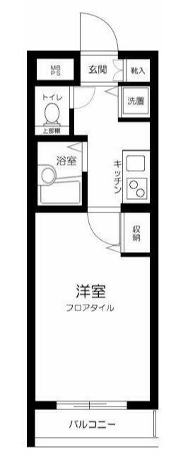 中野区江原町２丁目の賃貸マンションの間取り