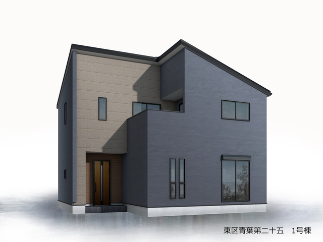 リーブルガーデン福岡市東区青葉第二十五の外観パース