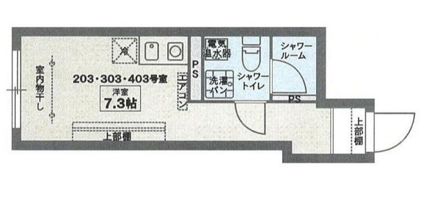 杉並区阿佐谷南１丁目の賃貸マンションの間取り