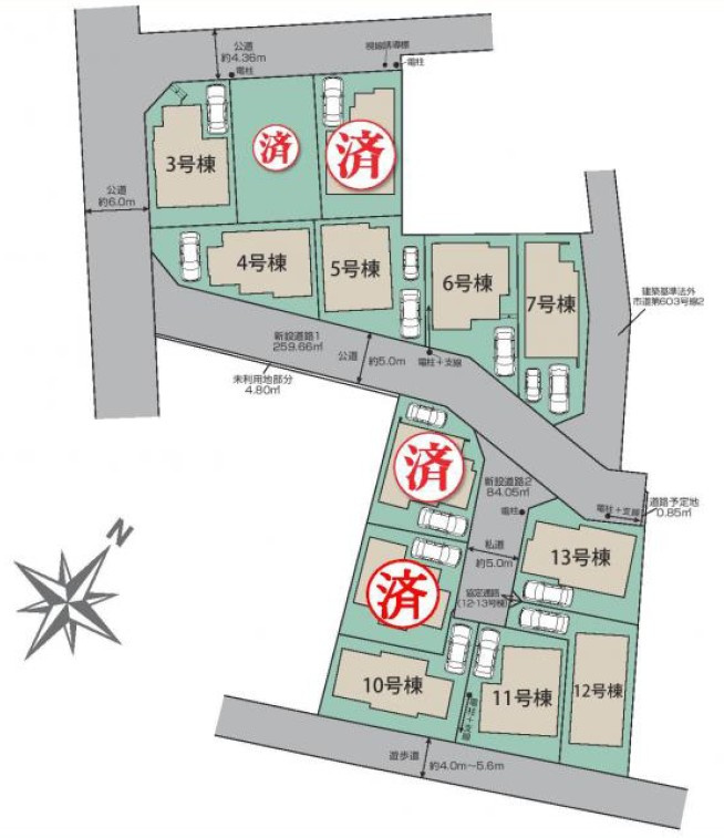 戸建 東村山市秋津町３丁目の区画図