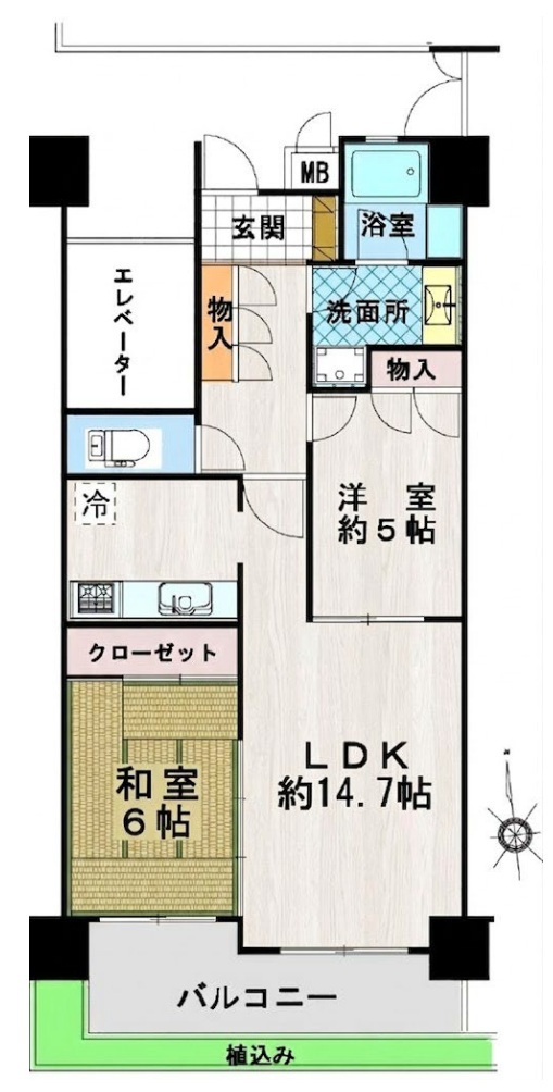 ライフペリエ　三郷の間取り|間取図です