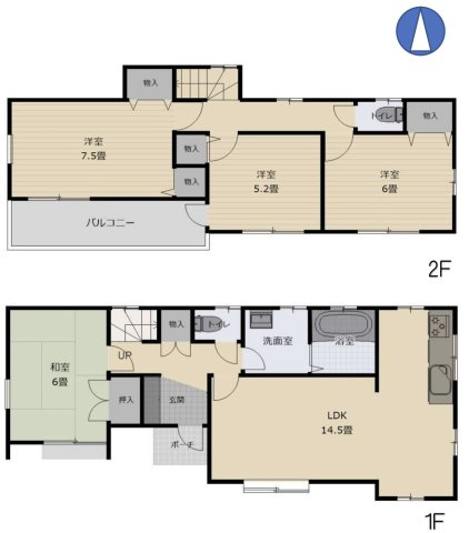 【間取り】 | 東松山市美土里町　中古戸建