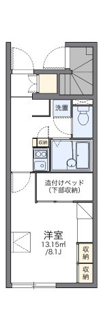 レオパレスアムールⅢの間取り