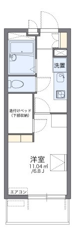 レオパレスプレジャー　宇都宮の間取り