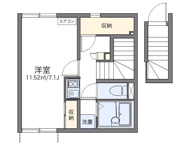 レオネクストユリの間取り