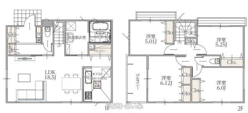 八重瀬町東風平 1号棟の間取り