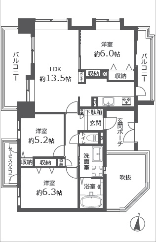 【間取り】の画像