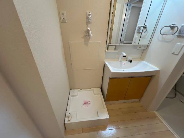仮）針ヶ谷町新築アパートのその他|洗濯機置場（イメージ）