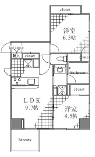 【間取り】 | デラモット浅草エスト
