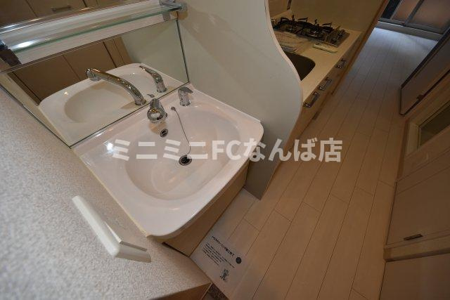 プレサンス谷町アルファの洗面所