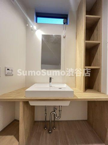 桜新町テラスの洗面所|忙しい朝には欠かせない洗面所です