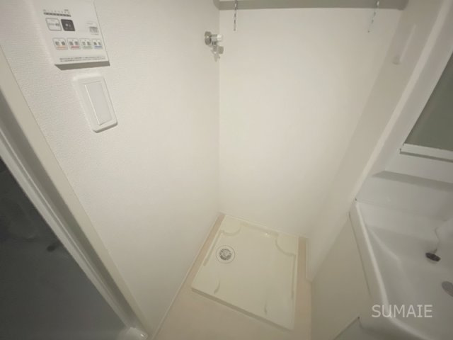 メゾンSGの洗面所|室内洗濯機置き場です！