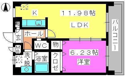 イング大橋南の間取り|※図面と現況が異なる場合は現況を優先します。