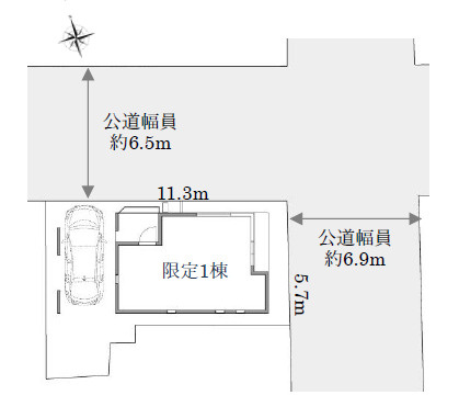板橋区小茂根2丁目　星降るスカイバルコニー　車庫付き省エネ住宅　限定1棟の区画図