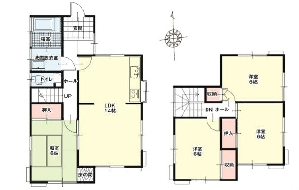 中古戸建　熊谷市江波522-28（リフォーム住宅）の間取り