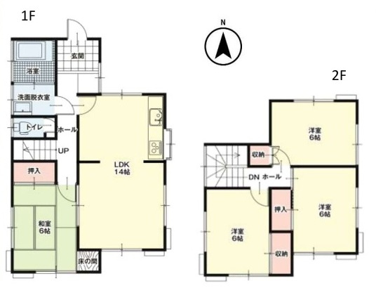 中古戸建　熊谷市江波522-28（リフォーム住宅）の間取り