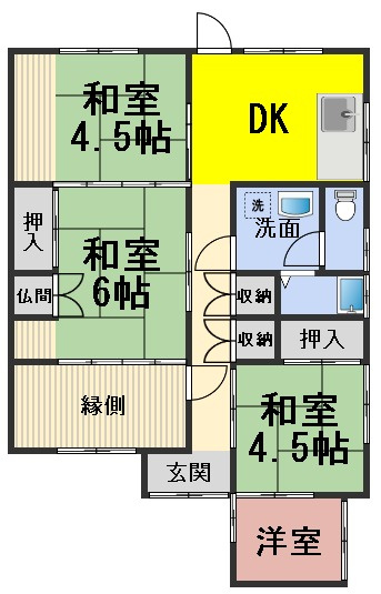 ６６８０３　岐阜市切通中古戸建ての間取り