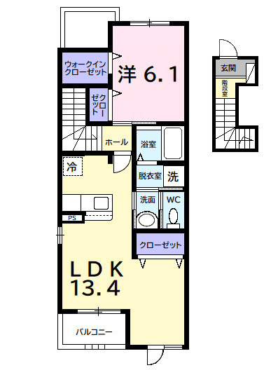 ジャックパレスCの間取り