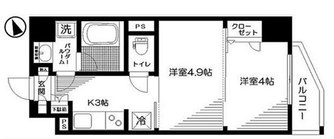 日神デュオステージ池袋の間取り