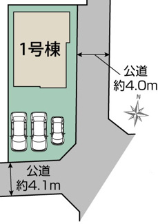 【区画図】 | 郡山市菜根4丁目新築一戸建て1棟