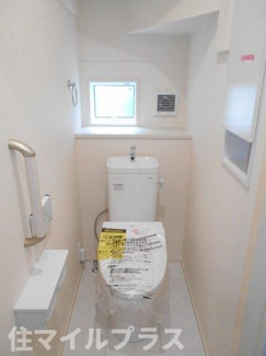 【トイレ】 | 郡山市菜根4丁目新築一戸建て1棟 | 落ち着いた色調のトイレです