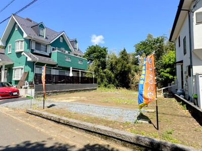 【外観】 | 厚木市三田3丁目 条件なし売地 | ２面道路で陽当たり・解放感良好です。