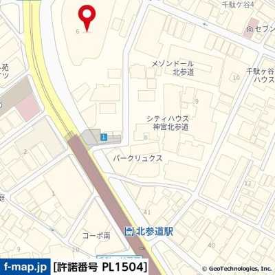 【地図】 | パークコート神宮北参道　ザ　タワー