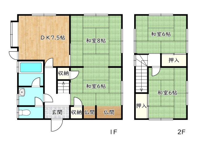 【間取り】 | たつの市誉田町広山／中古戸建