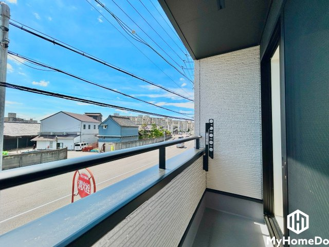 北区山田4丁目のバルコニー