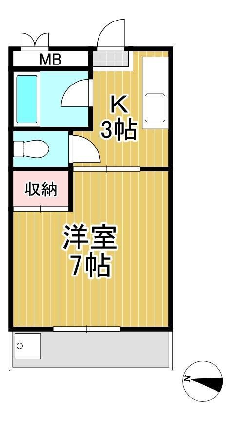 シティハイツ英の間取り