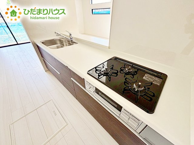 【キッチン】 | 石岡市府中2期　新築戸建 | 料理が苦手な人でも、チャレンジしてみたくなるキッチン。楽しい食卓がここから始まります