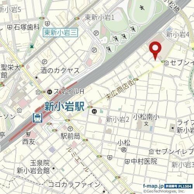 【地図】 | ピオーネ新小岩 |  