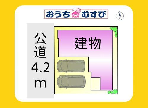 名古屋市北区西味鋺3期(全1棟)の区画図