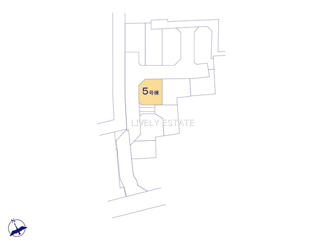 草加市新善町 新築分譲住宅 全8棟 5号棟の区画図