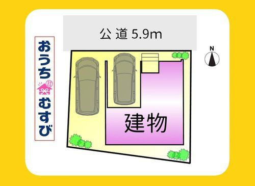 名古屋市北区大杉１期(全1棟)の区画図