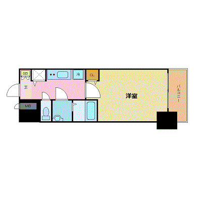 プレサンス丸の内城雅の間取り