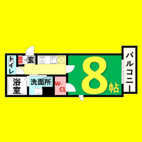 Grid　Nagoya　名古屋市賃貸　仲介手数料無料の間取り