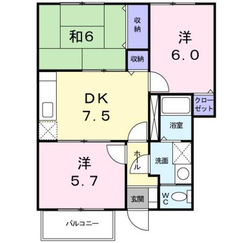 スターライトシティＡの間取り