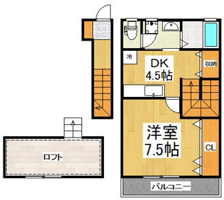 【間取り】 | アイリスⅡ | 間取りです。