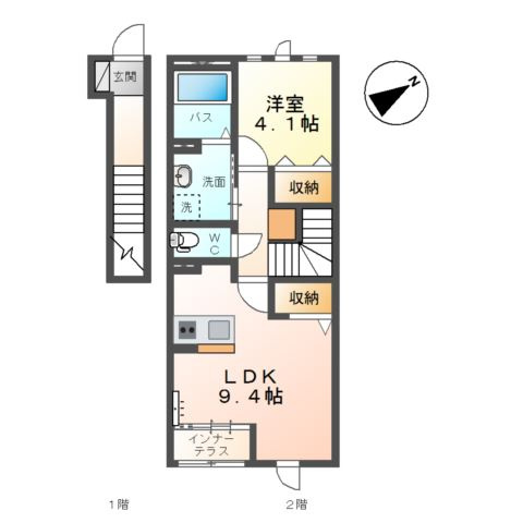 ルポゼ　ｋ.ｋの間取り